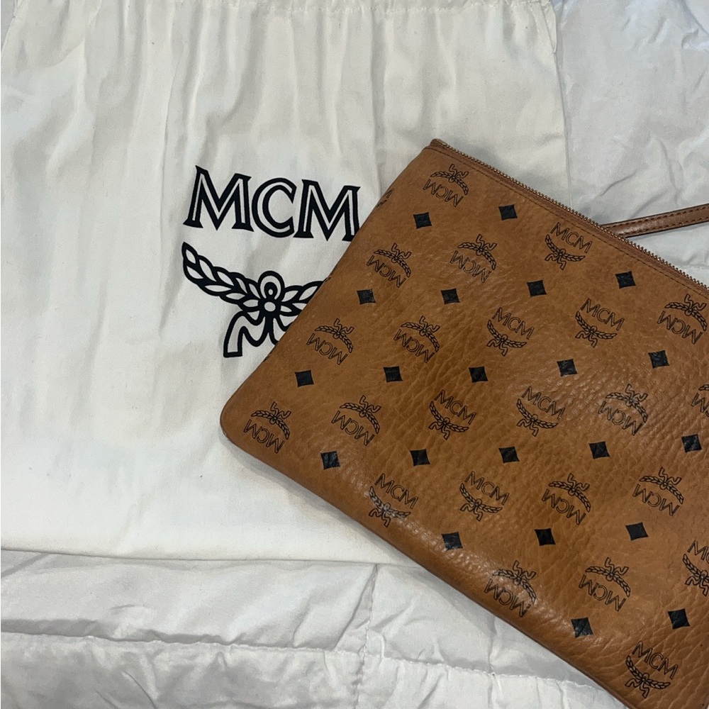 MCM Brown Leather Men's Bag